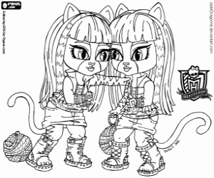Coloriage MONSTER HIGH 81 coloriages gratuits - coloriage monster high baby